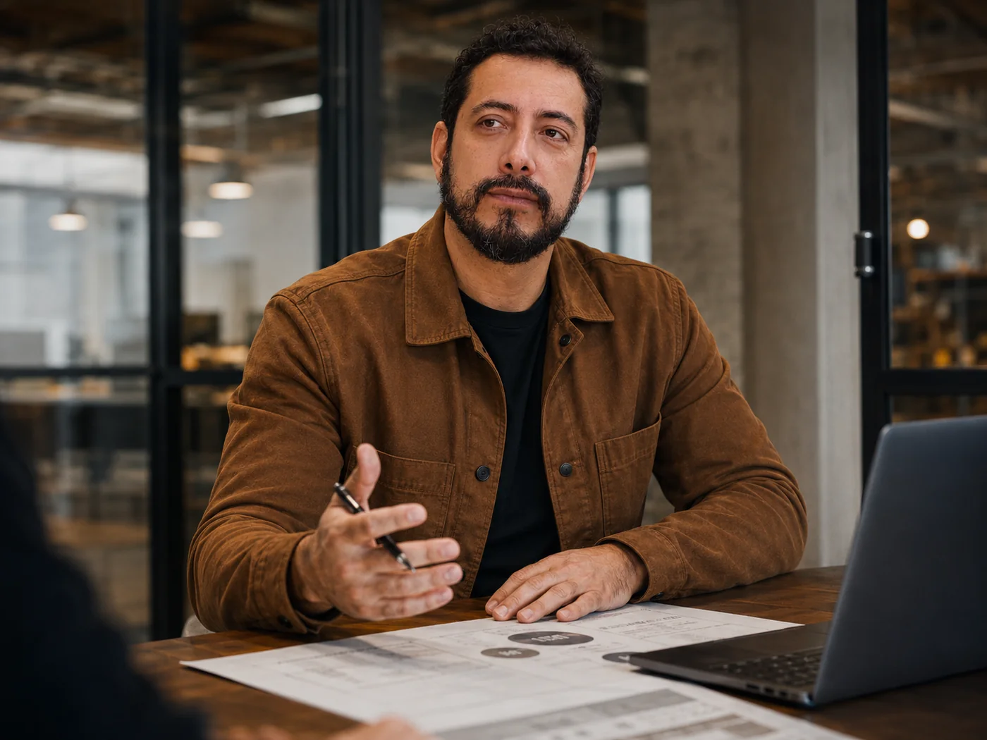 Daniel Cury Aranda em reunião de consultoria empresarial em São Paulo